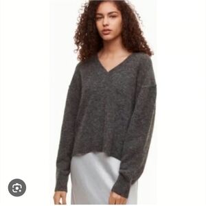 Aritzia Charcoal Krause Alpaca Blend Sweater